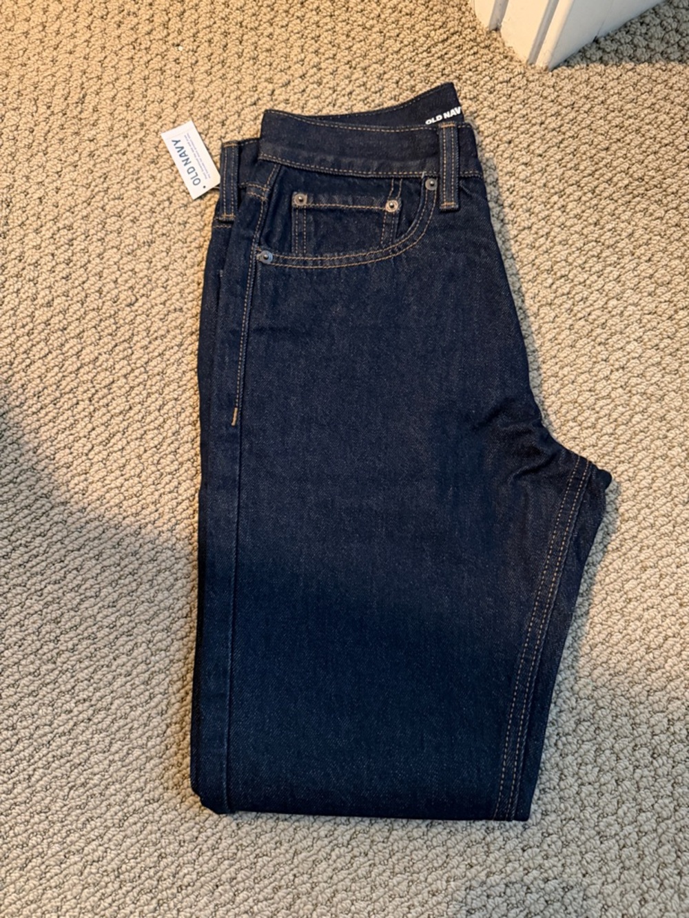 Old Navy Men’s Dark Indigo Slim Straight Jeans